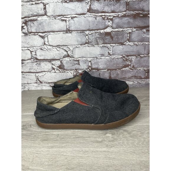 Olukai Wool Gray Wool Fabric Casual Slip On Casual Sneakers Men’s 11M US/44EU - Picture 3 of 16